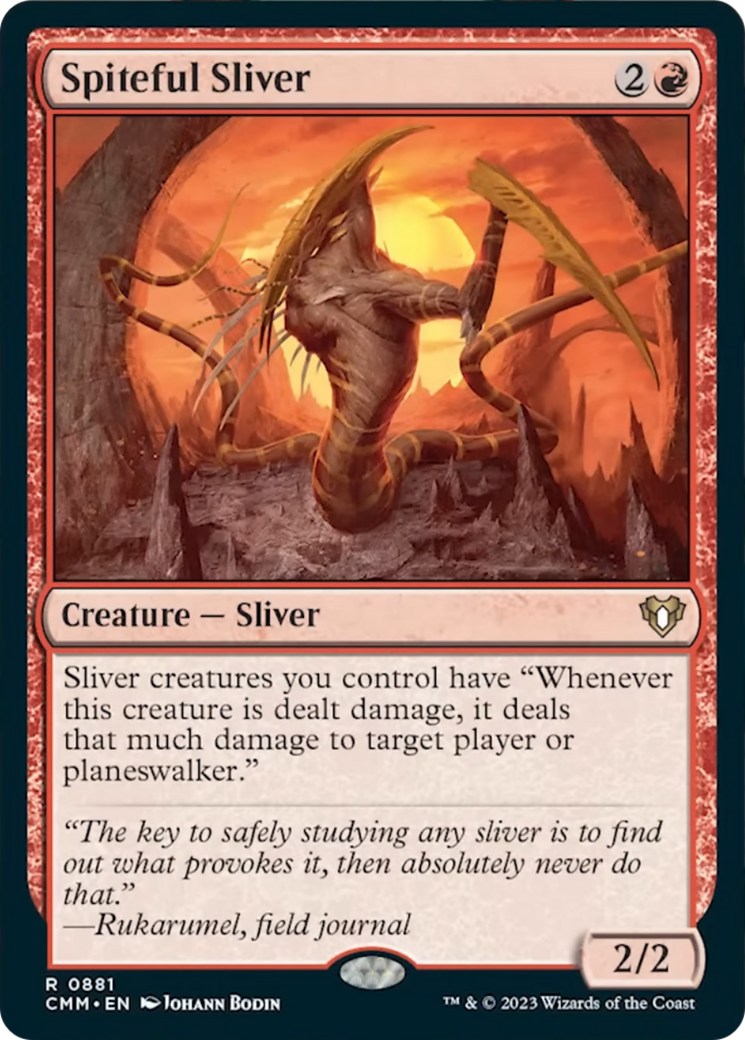 Spiteful Sliver [Commander Masters] | Silver Goblin