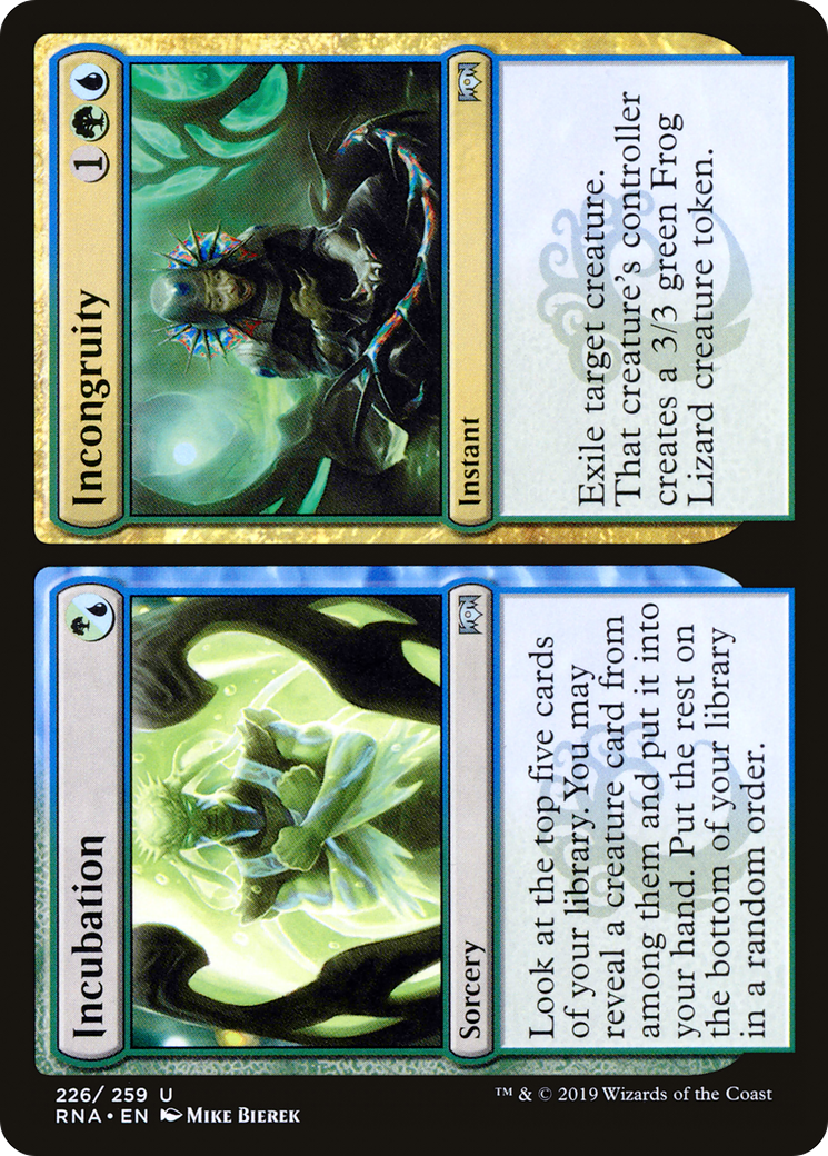 Incubation // Incongruity [Ravnica Allegiance] | Silver Goblin