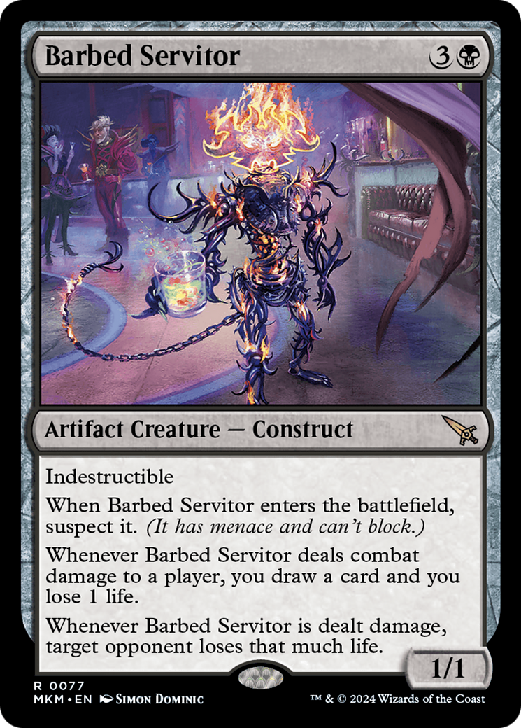 Barbed Servitor [Murders at Karlov Manor] | Silver Goblin