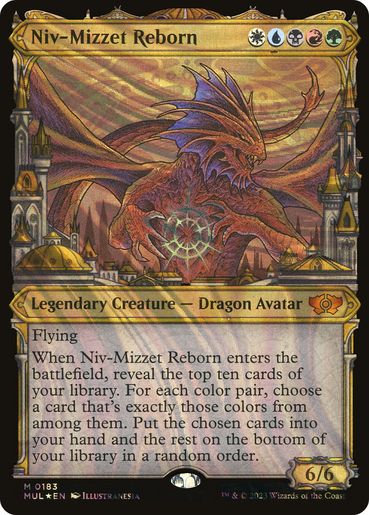 Niv-Mizzet Reborn (Halo Foil) [Multiverse Legends] | Silver Goblin