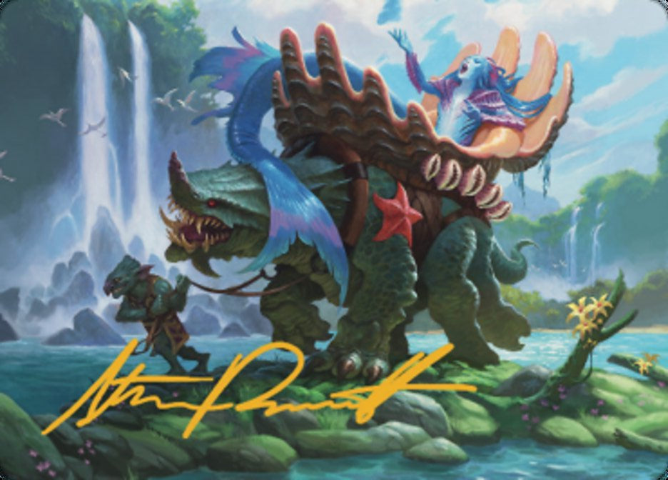 Vodalian Mindsinger Art Card (Gold-Stamped Signature) [Dominaria United Art Series]