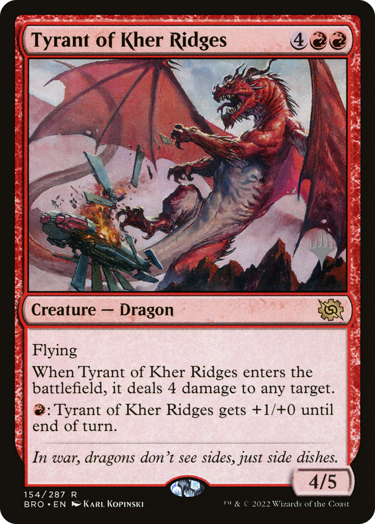 Tyrant of Kher Ridges (Promo Pack) [The Brothers' War Promos] | Silver Goblin