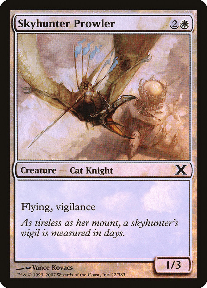 Skyhunter Prowler (Premium Foil) [Tenth Edition] | Silver Goblin