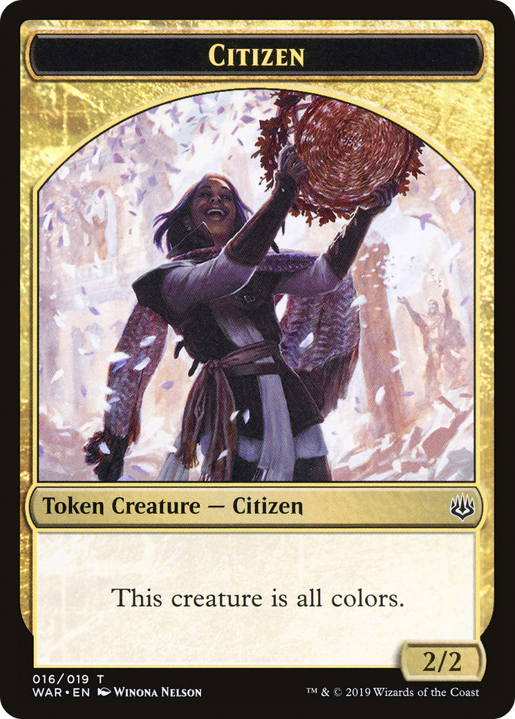 Citizen Token [War of the Spark Tokens] | Silver Goblin