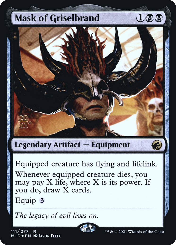 Mask of Griselbrand [Innistrad: Midnight Hunt Prerelease Promos] | Silver Goblin