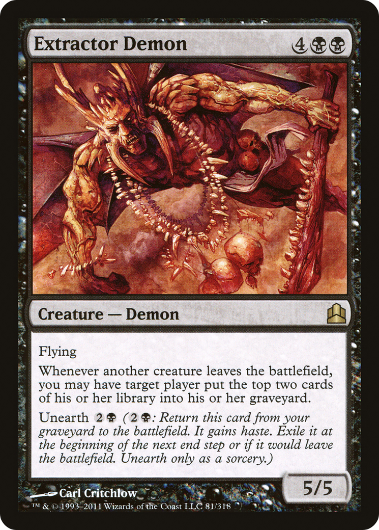 Extractor Demon [Commander 2011] | Silver Goblin