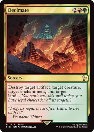 Decimate (323) Surge Foil - Commander: FINAL FANTASY