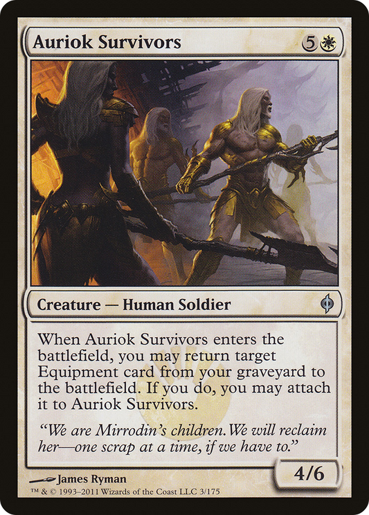 Auriok Survivors [New Phyrexia] Foil