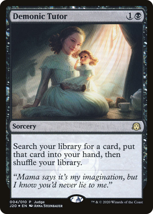 Demonic Tutor (004) Foil - Judge Gift Cards 2020