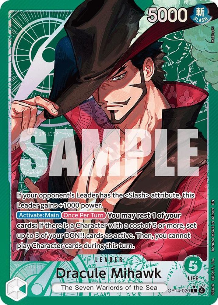 Dracule Mihawk (Alternate Art) (OP14-020) Foil