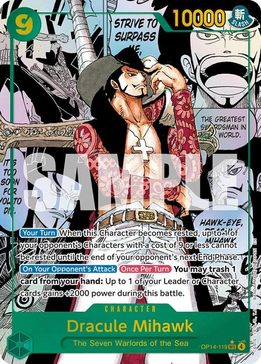 Dracule Mihawk (Manga) (OP14-119) Foil