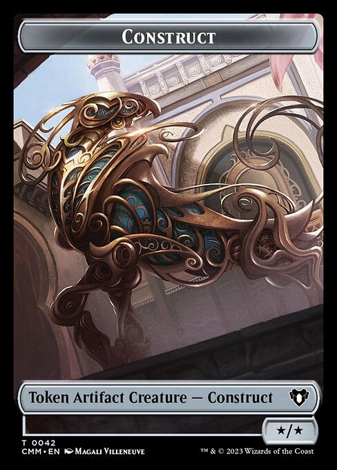 Zombie (0019) // Construct (0042) Double-Sided Token [Commander Masters Tokens] | Silver Goblin