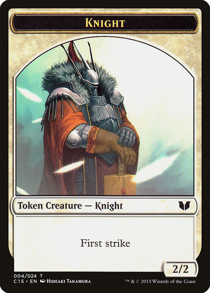 Knight (004) // Elemental Shaman Double-Sided Token [Commander 2015 Tokens] | Silver Goblin