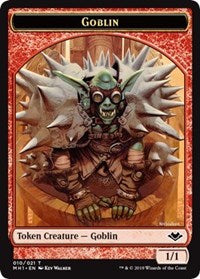 Goblin (010) // Elephant (012) Double-Sided Token [Modern Horizons Tokens] | Silver Goblin