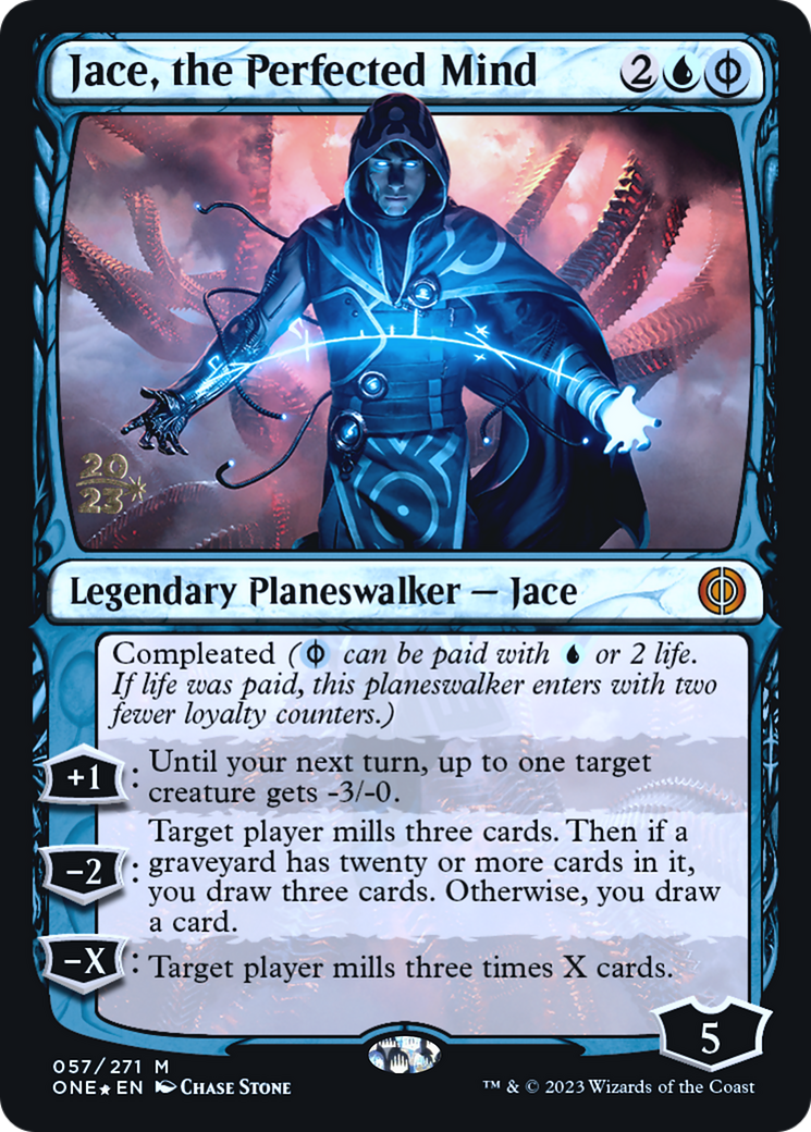 Jace, the Perfected Mind [Phyrexia: All Will Be One Prerelease Promos] | Silver Goblin