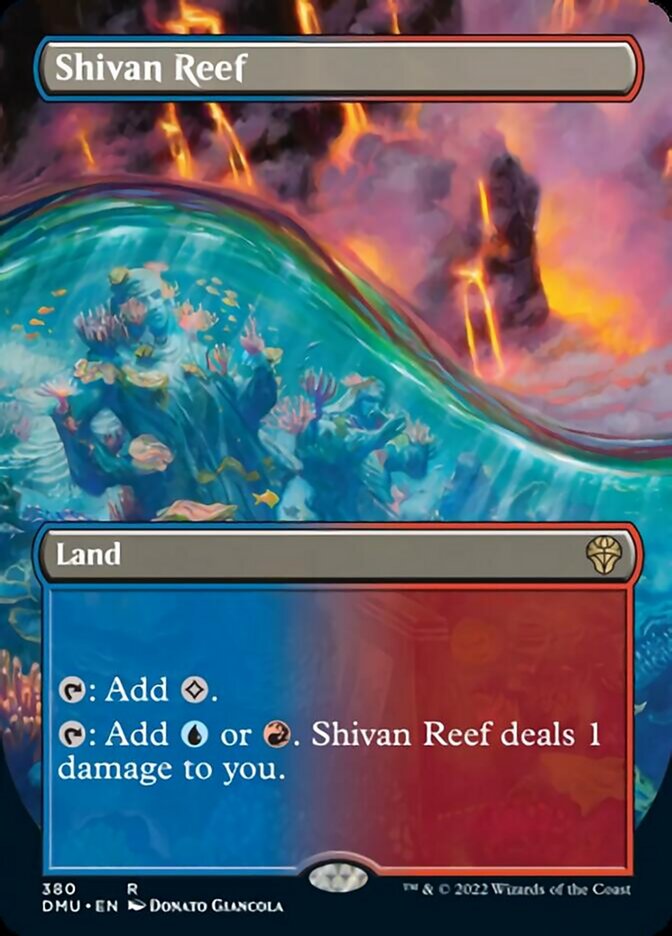 Shivan Reef (Borderless Alternate Art) [Dominaria United] | Silver Goblin