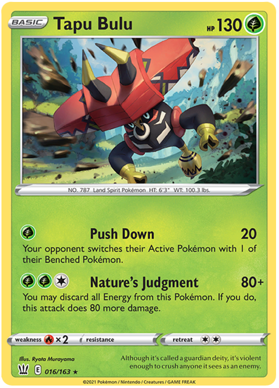 Tapu Bulu (016/163) [Sword & Shield: Battle Styles] | Silver Goblin