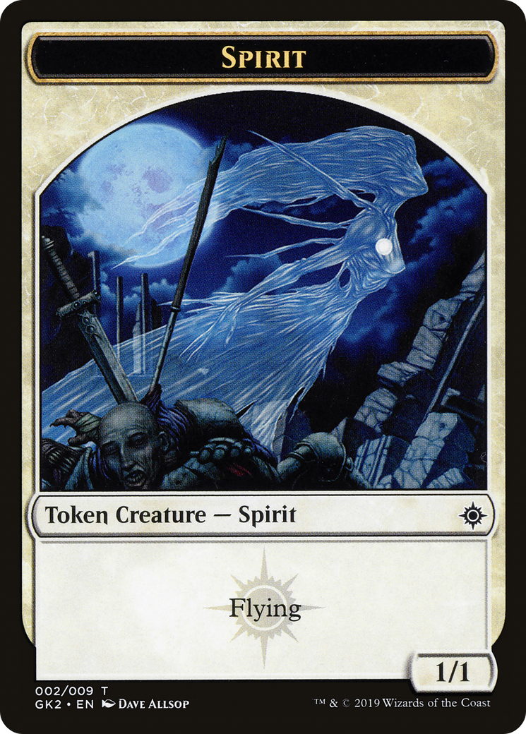 Spirit (002) // Spirit (010) Double-Sided Token [Ravnica Allegiance Guild Kit Tokens] | Silver Goblin