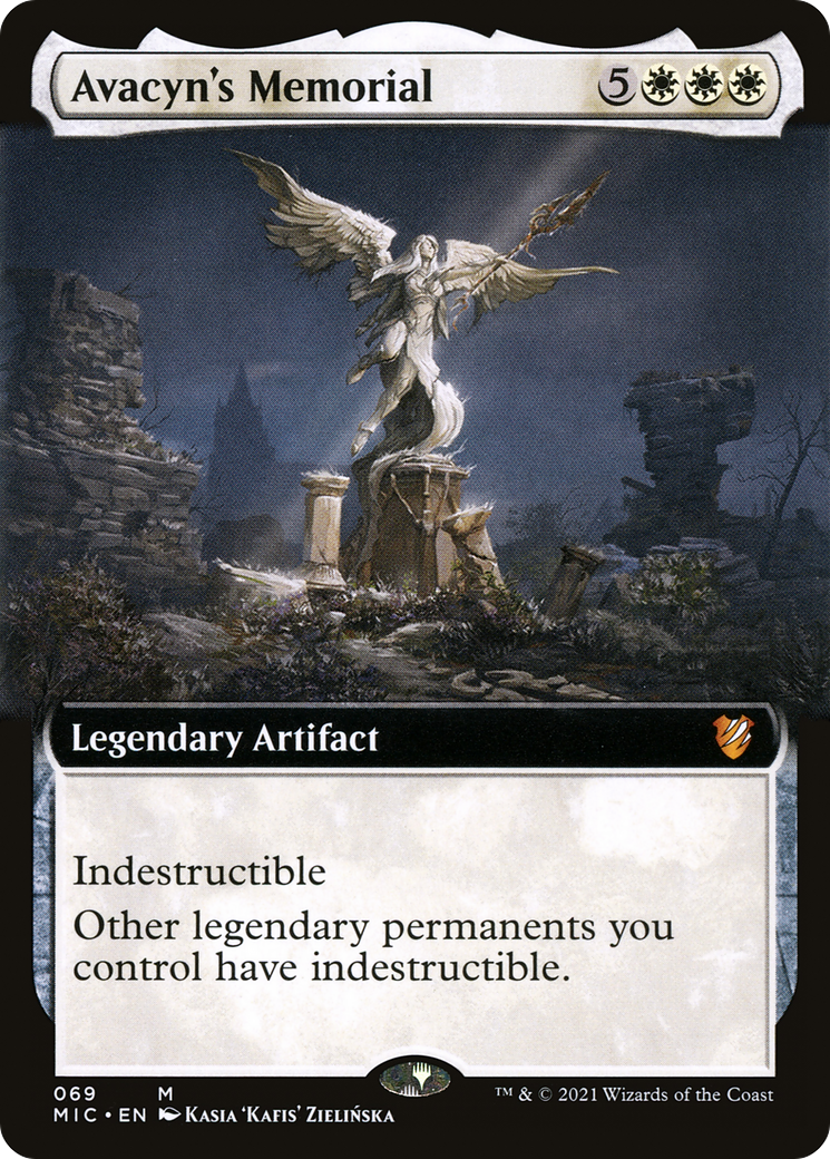 Avacyn's Memorial (Extended Art) [Innistrad: Midnight Hunt Commander] | Silver Goblin