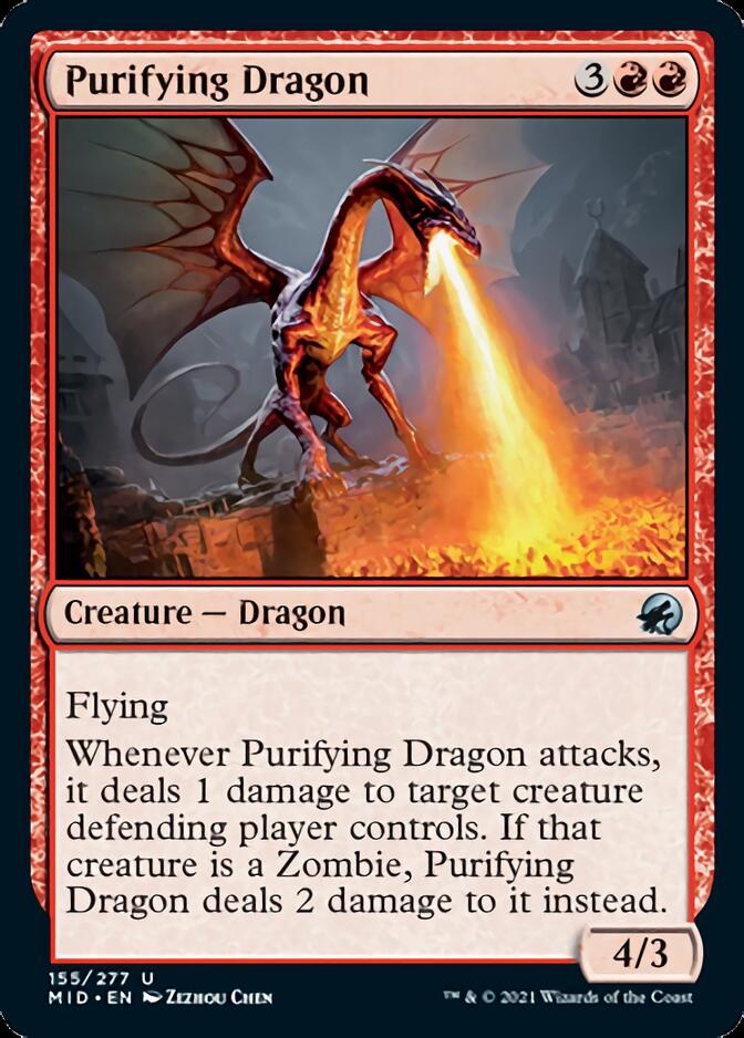 Purifying Dragon [Innistrad: Midnight Hunt] | Silver Goblin