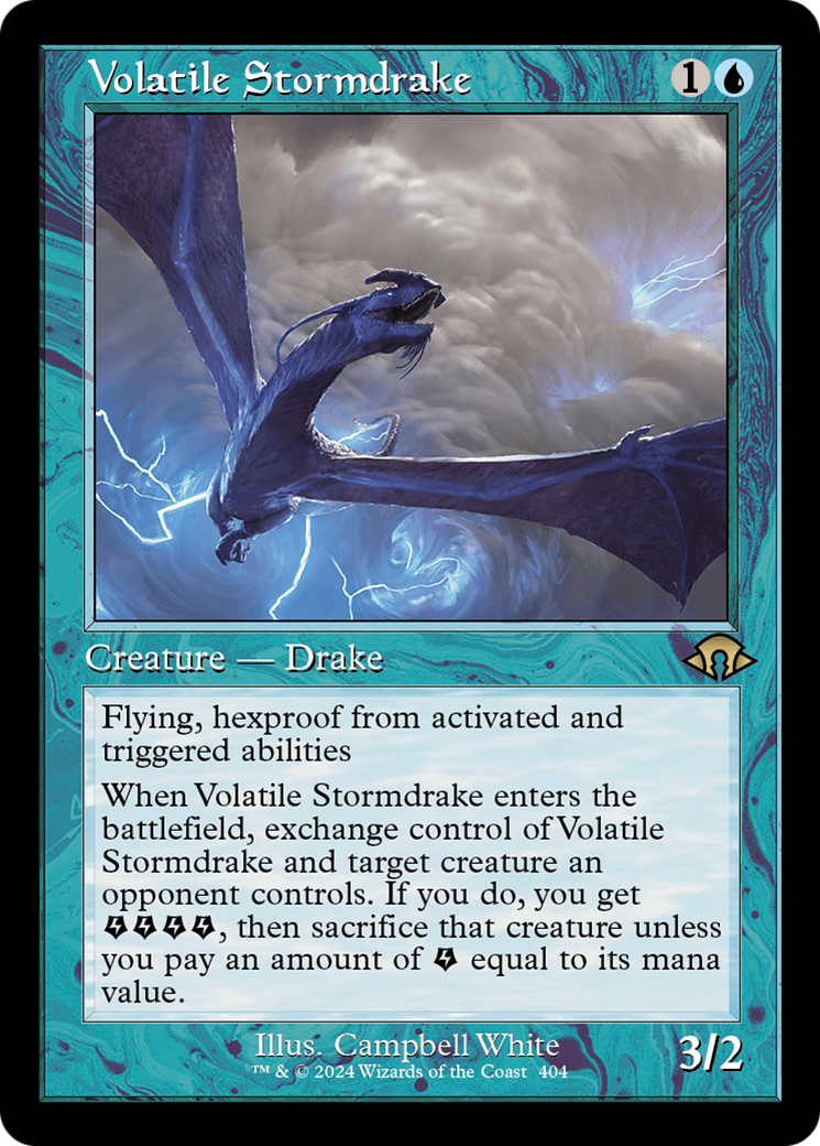 Volatile Stormdrake (Retro) [Modern Horizons 3] | Silver Goblin