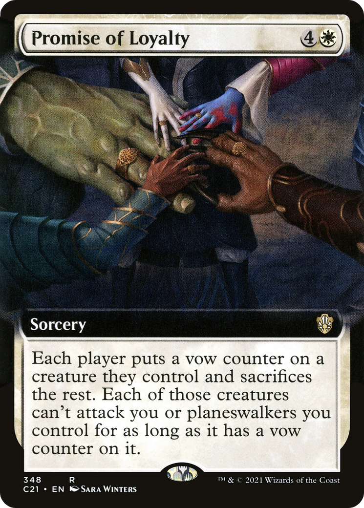 Promise of Loyalty (Extended Art) [Commander 2021]