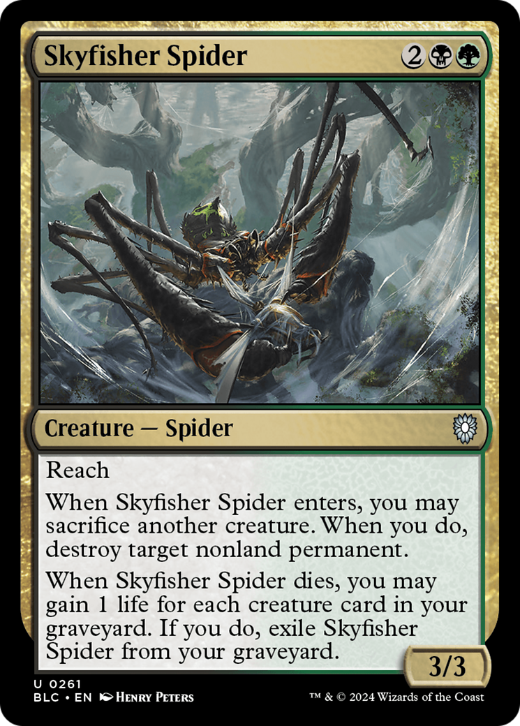 Skyfisher Spider [Bloomburrow Commander] | Silver Goblin