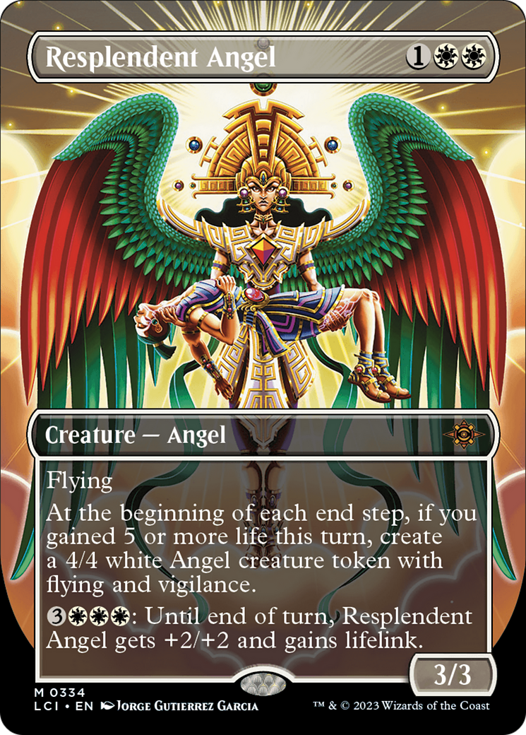 Resplendent Angel (Borderless) [The Lost Caverns of Ixalan] | Silver Goblin