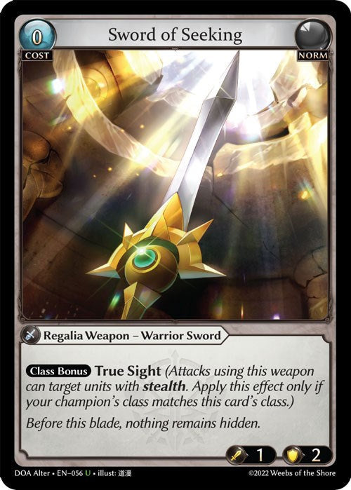 Sword of Seeking (056) [Dawn of Ashes: Alter Edition] Foil