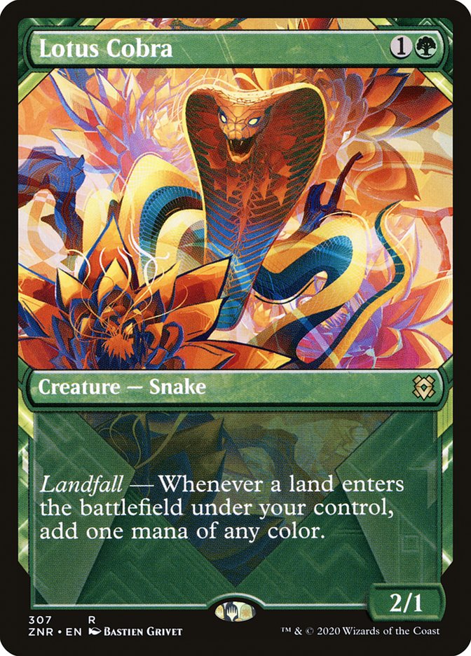 Lotus Cobra (Showcase) [Zendikar Rising] | Silver Goblin