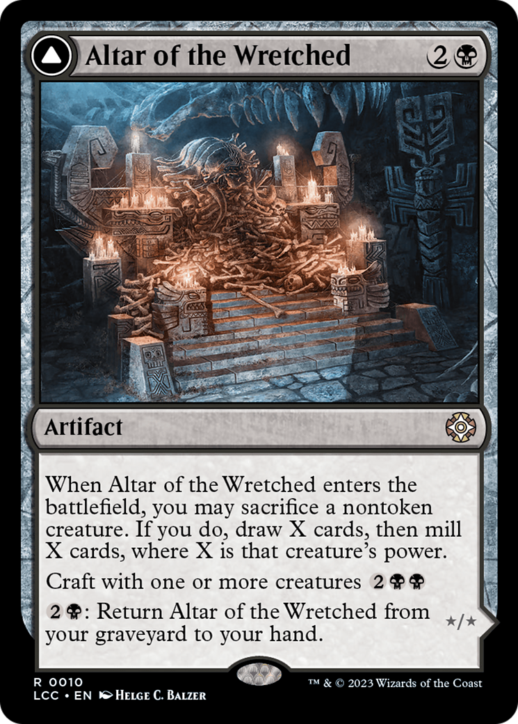 Altar of the Wretched // Wretched Bonemass [The Lost Caverns of Ixalan Commander] Foil
