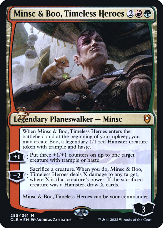 Minsc & Boo, Timeless Heroes [Commander Legends: Battle for Baldur's Gate Prerelease Promos]