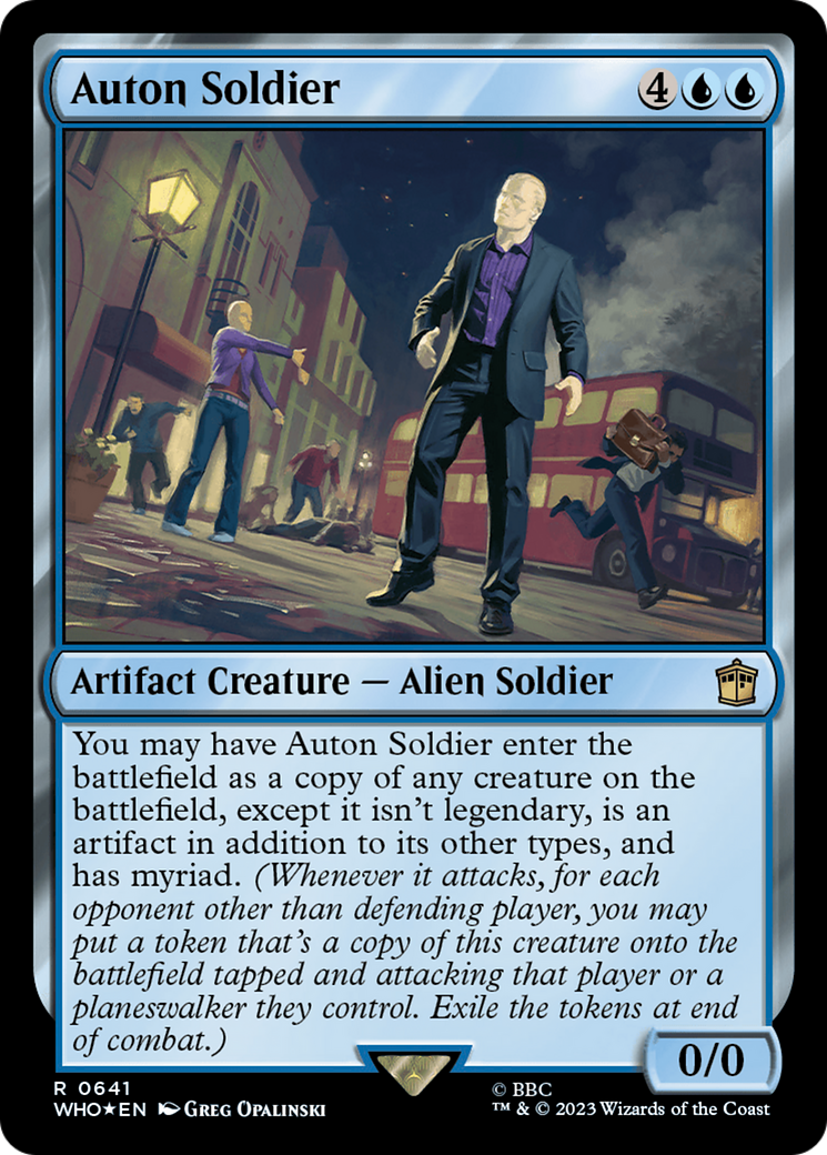 Auton Soldier (Surge Foil) [Doctor Who] | Silver Goblin