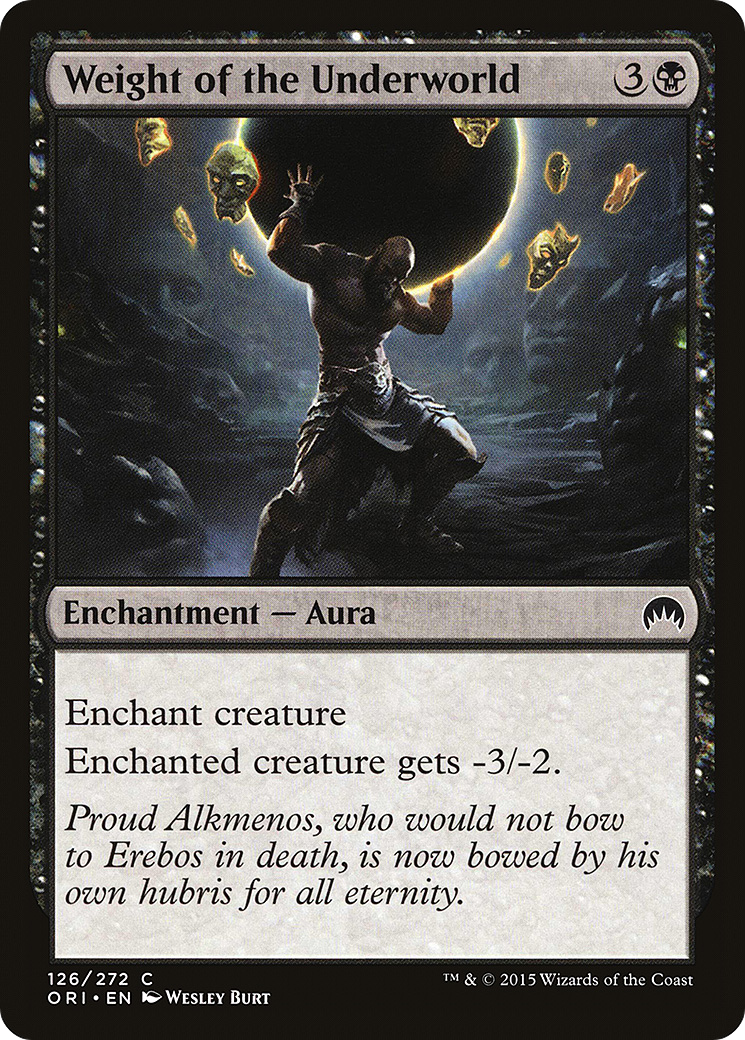Weight of the Underworld [Magic Origins] Foil