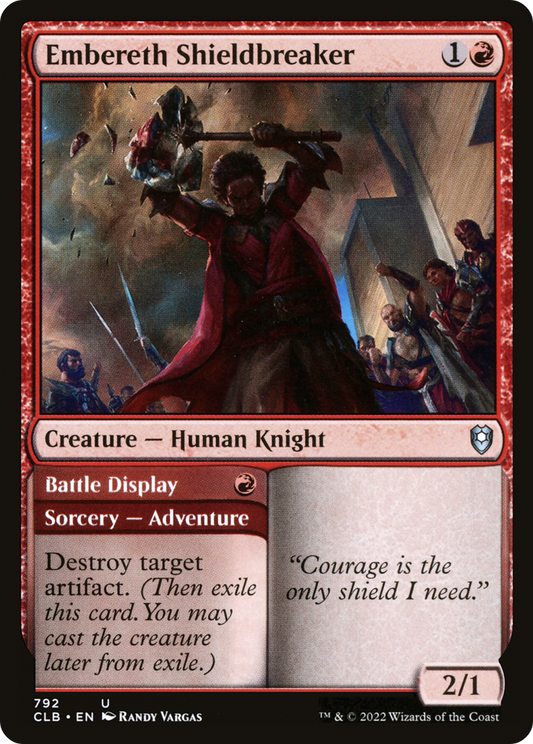 Embereth Shieldbreaker // Battle Display [Commander Legends: Battle for Baldur's Gate]