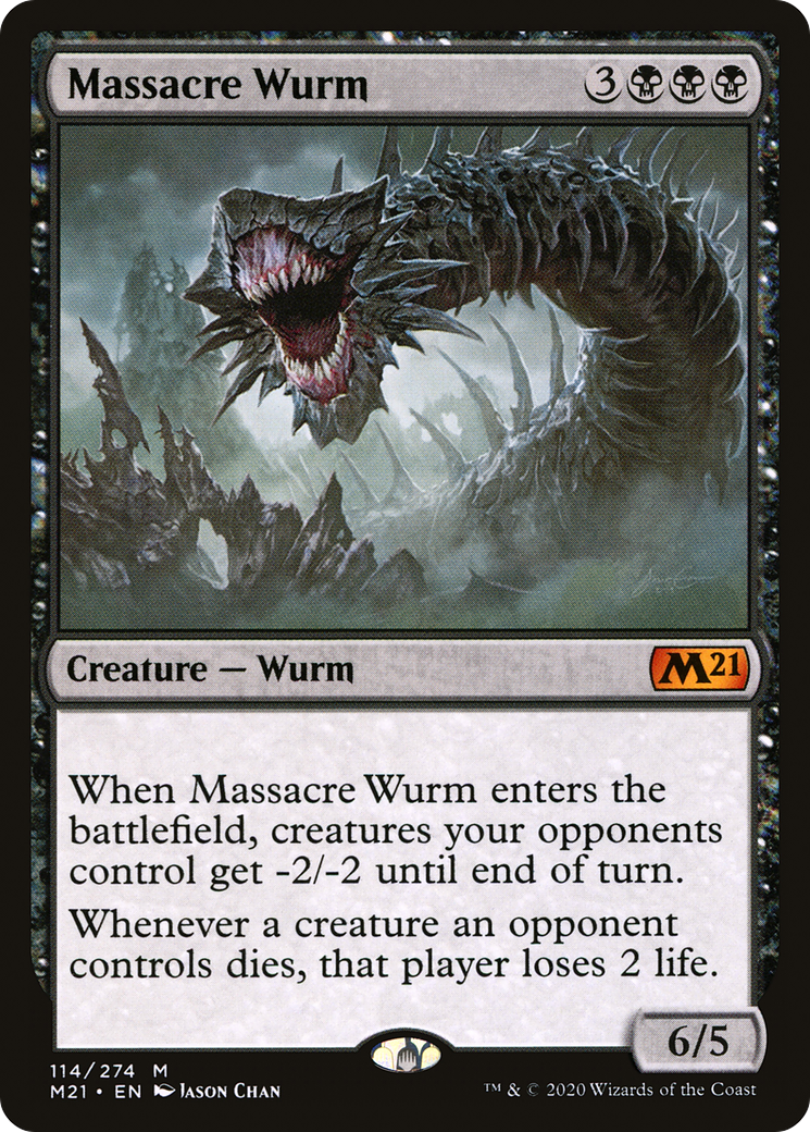 Massacre Wurm [Core Set 2021] | Silver Goblin