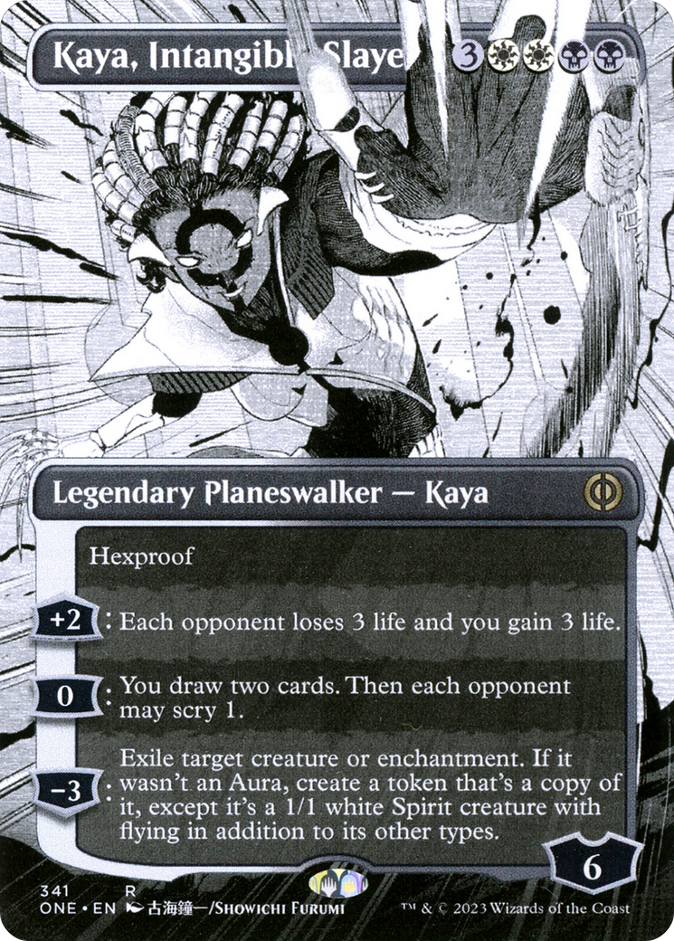 Kaya, Intangible Slayer (Borderless Manga) [Phyrexia: All Will Be One] | Silver Goblin