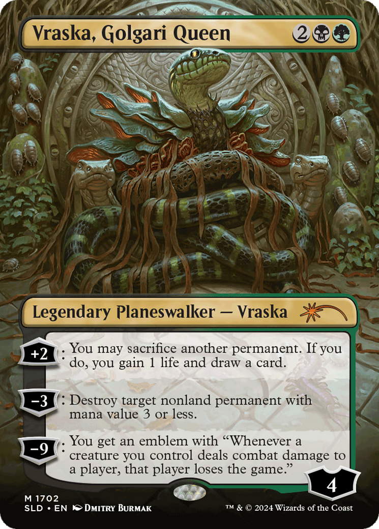 Vraska, Golgari Queen (1702) [Secret Lair Drop Series] | Silver Goblin