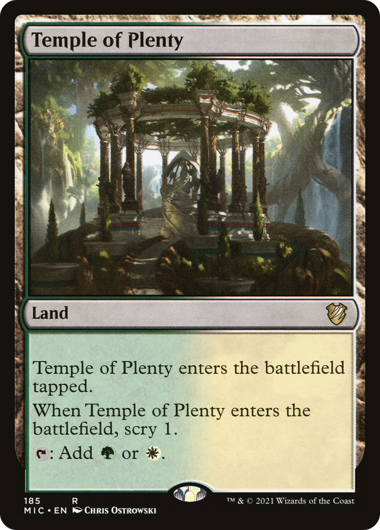 Temple of Plenty [Innistrad: Midnight Hunt Commander] | Silver Goblin