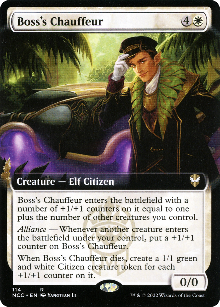 Boss's Chauffeur (Extended Art) [Streets of New Capenna Commander]