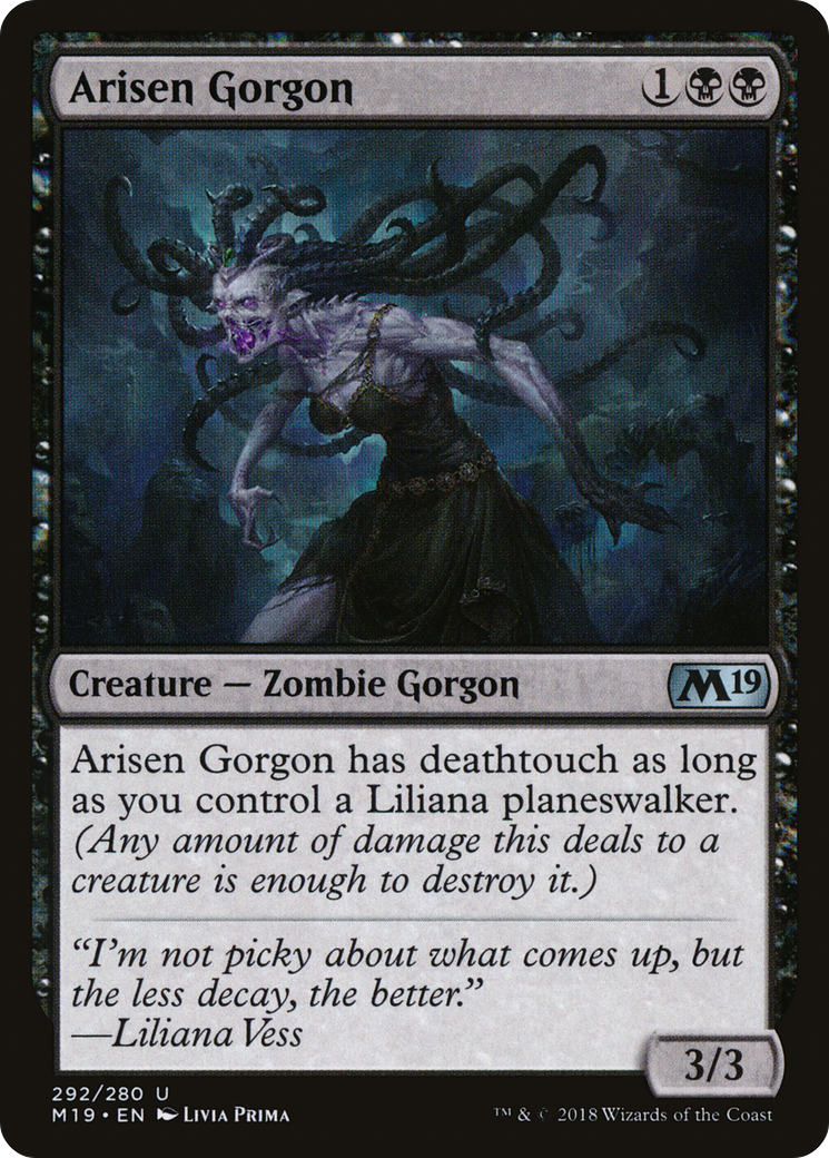 Arisen Gorgon [Core Set 2019] | Silver Goblin