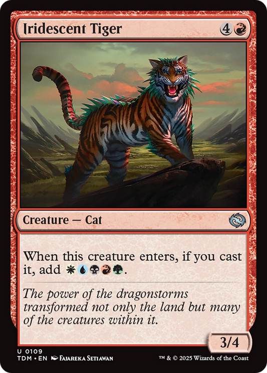 Iridescent Tiger (109) Foil - Tarkir: Dragonstorm