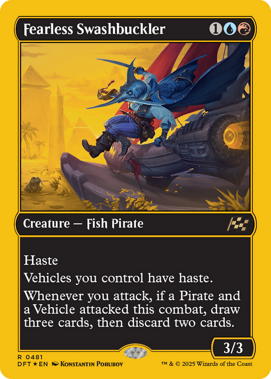 Fearless Swashbuckler (First-Place Foil) Foil (481) - Aetherdrift