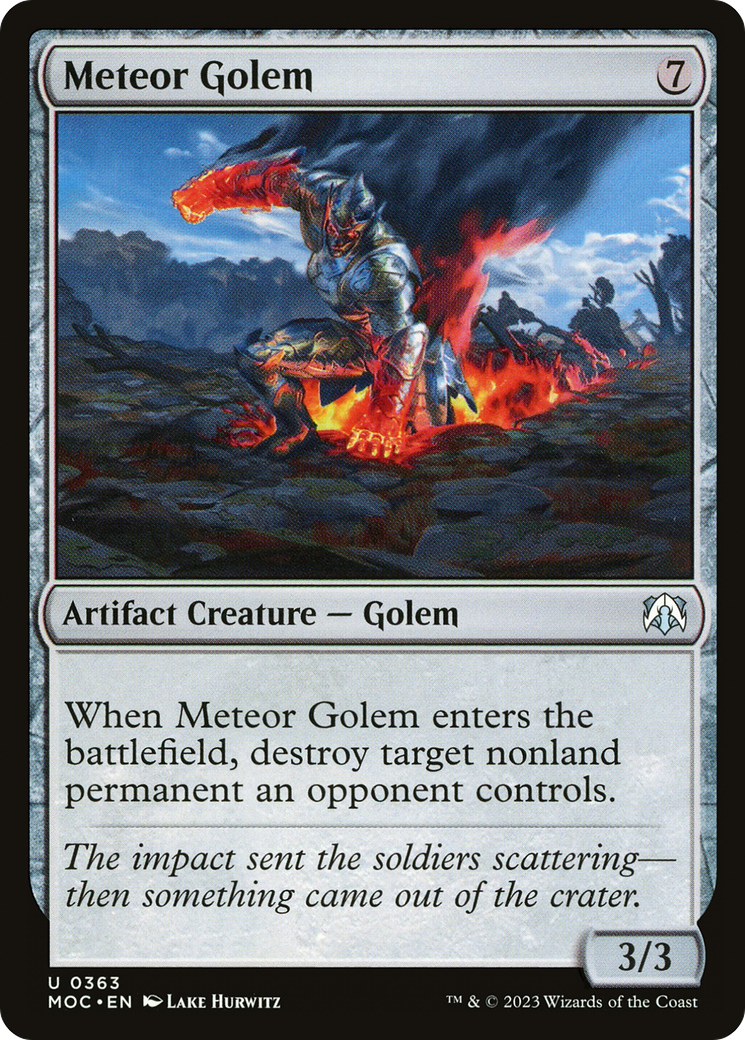 Meteor Golem [March of the Machine Commander] | Silver Goblin