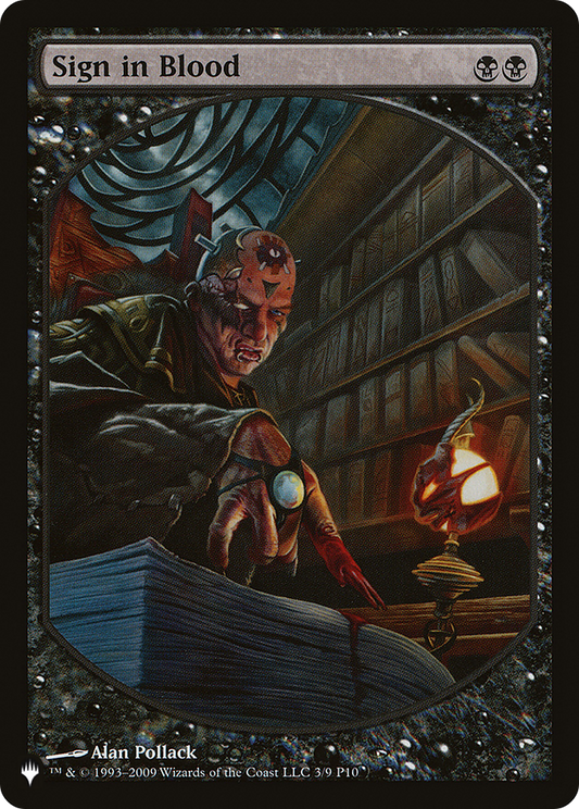 Sign in Blood [The List]
