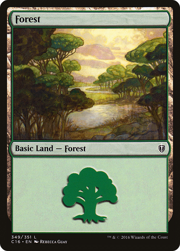 Forest (349) [Commander 2016] | Silver Goblin