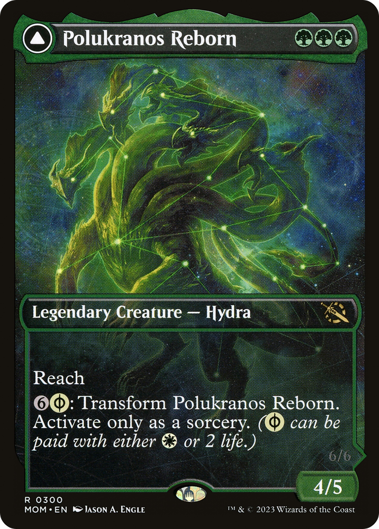 Polukranos Reborn // Polukranos, Engine of Ruin (Showcase Planar Booster Fun) [March of the Machine] | Silver Goblin