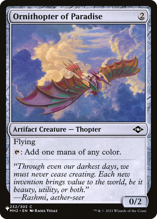 Ornithopter of Paradise (MH2-232)