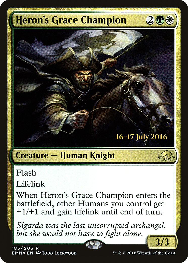 Heron's Grace Champion [Eldritch Moon Prerelease Promos] | Silver Goblin