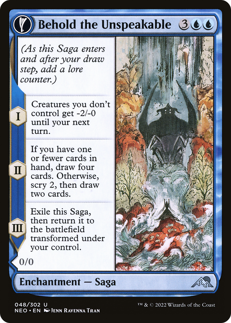 Behold the Unspeakable // Vision of the Unspeakable [Kamigawa: Neon Dynasty] Foil